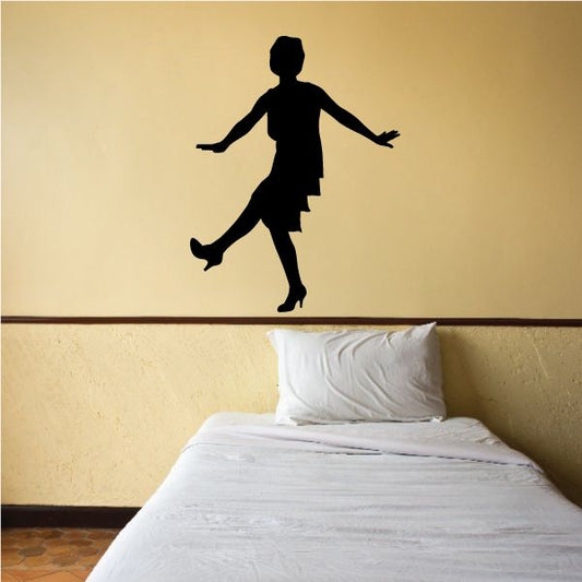 Image of Flapper Girl Wall Decal - Vinyl Decal - Car Decal - Vd015