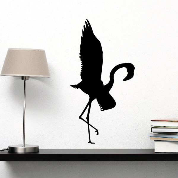 Image of Flapping Flamingo Silhouette Decal