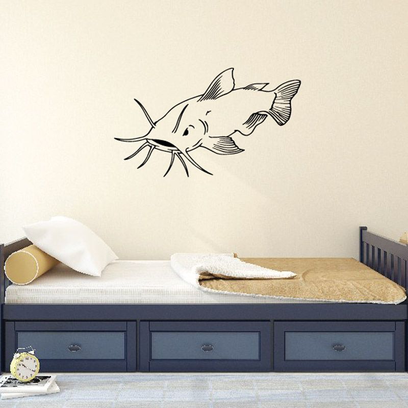 Image of Flared Whisker Catfish Decal