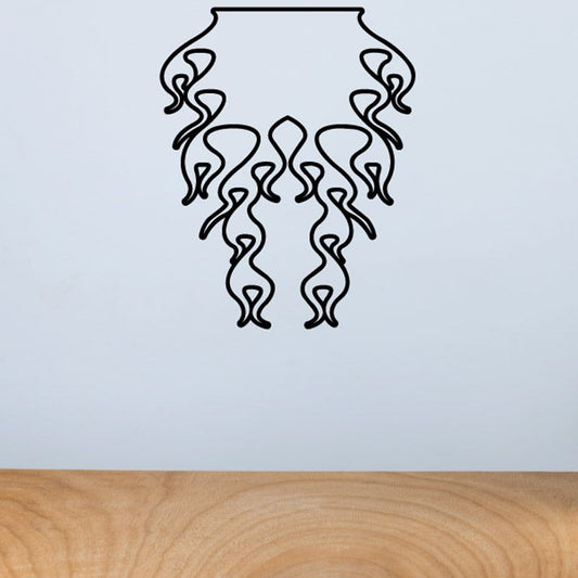 Image of Flat Top Ghost Flames Car Decal - Vinyl Decal - Wall Decal - CF628