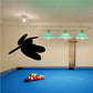 Black dragonfly wall decal silhouette