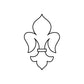 Image of Fleur de lis Decals