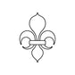 Image of Fleur de lis Decals