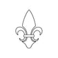 Image of Fleur de lis Decals