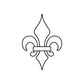 Image of Fleur de lis Decals