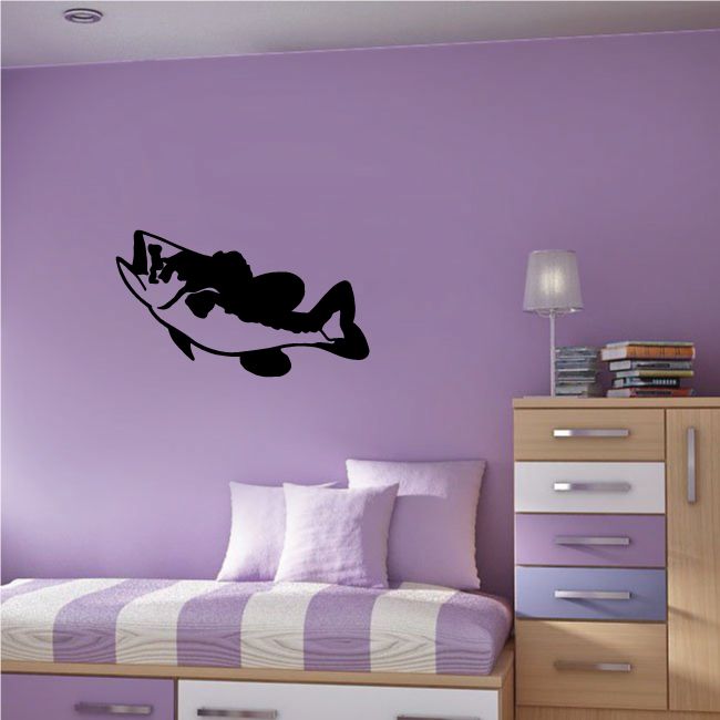 Image of Floating Bass Fish Decal