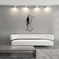 Black dove wall decal with flying wings silhouette