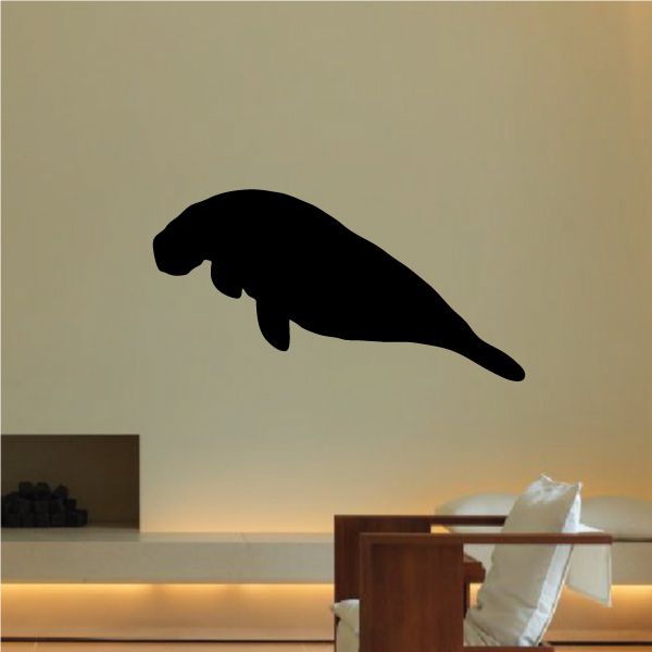 Image of Floating Manatee Decal