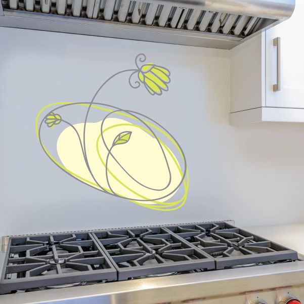 Image of Floral Doodle Wall Decal - Vinyl Decal - Car Decal - Idcolor003