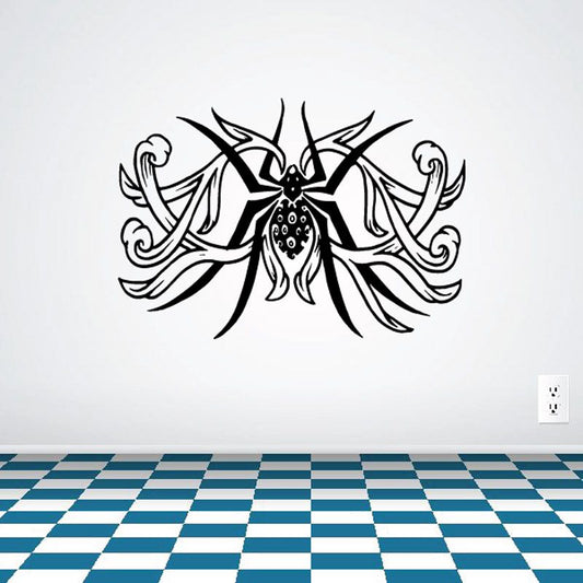 Image of Floral Elegant Spider Decal