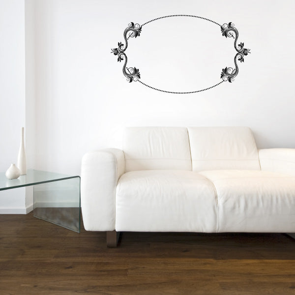 Image of Floral Frame Decals