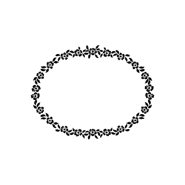 Image of Floral Frame Decals