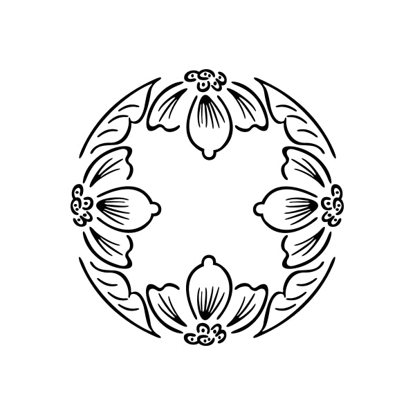 Image of Floral Frame Decals