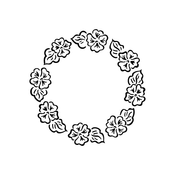 Image of Floral Frame Decals