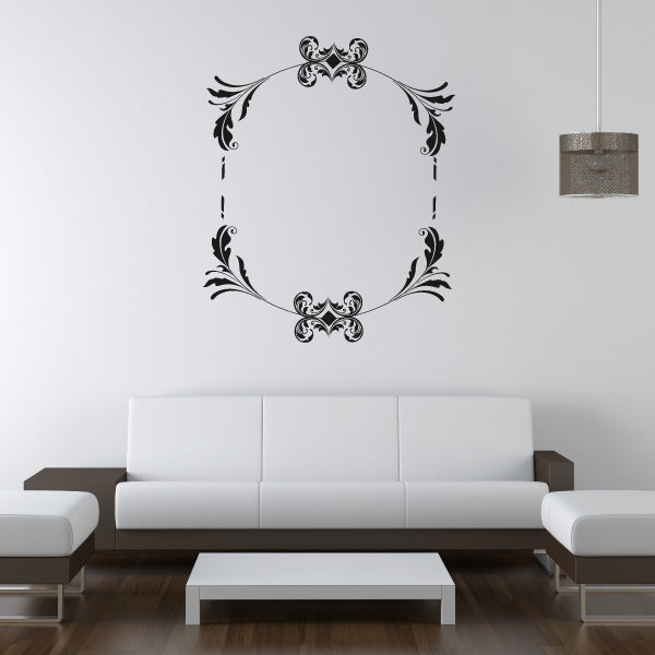 Image of Floral Frame Decals