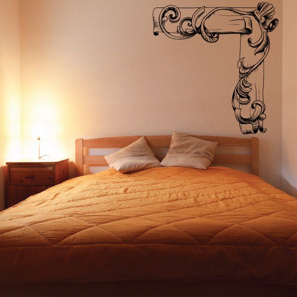 Image of Floral Frame Wall Decal - Vinyl Car Sticker - Uscolor012