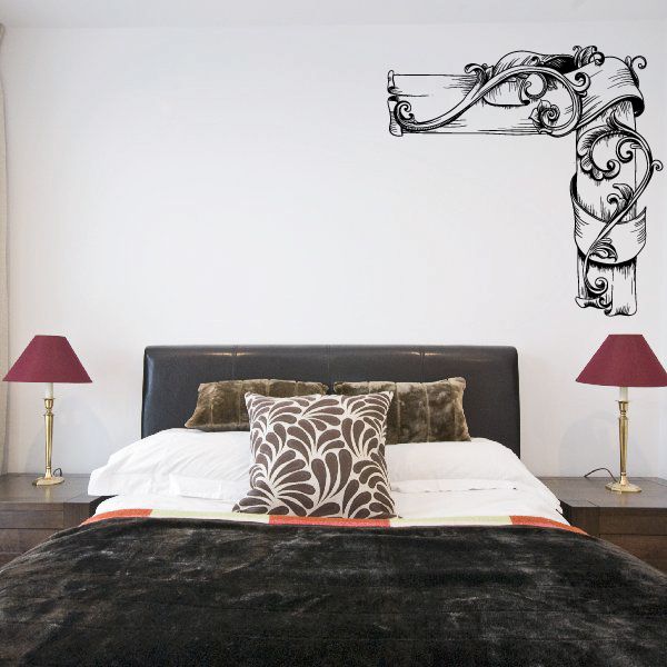 Image of Floral Frame Wall Decal - Vinyl Car Sticker - Uscolor013