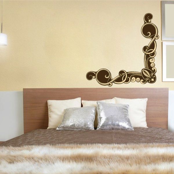 Image of Floral Frame Wall Decal - Vinyl Car Sticker - Uscolor030