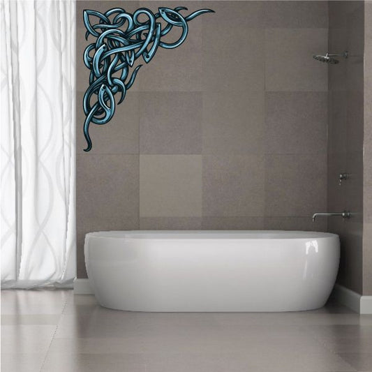 Image of Floral Frame Wall Decal - Vinyl Car Sticker - Uscolor038
