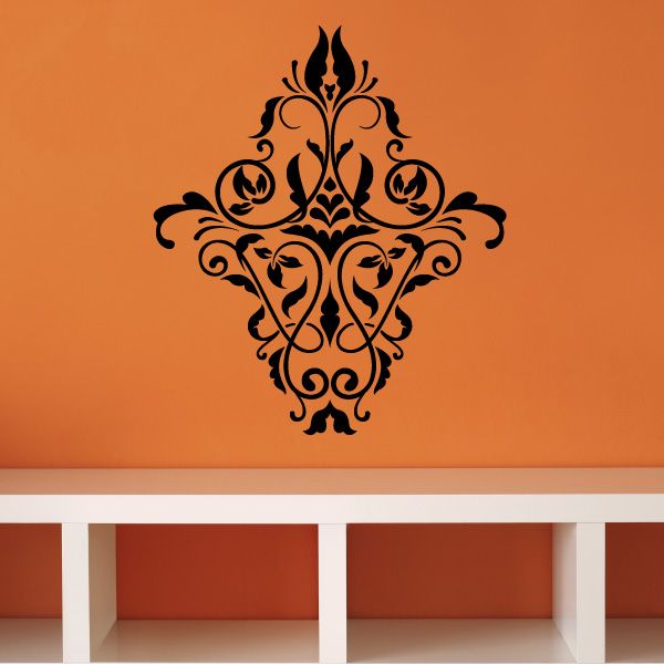 Image of Floraldamask Wall Decal - Vinyl Decal - Car Decal - Id017