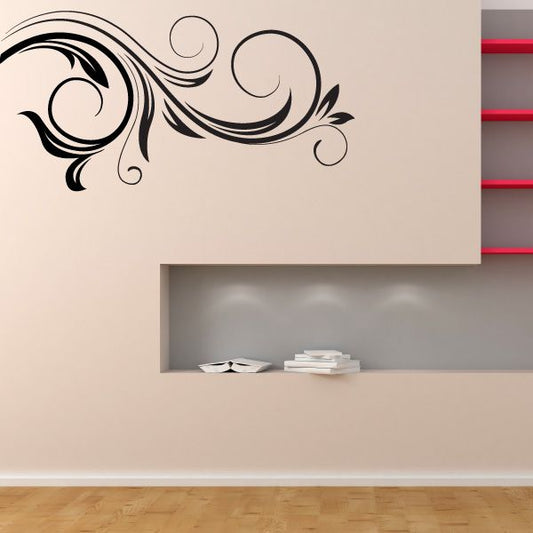 Image of Floralswirl Wall Decal - Vinyl Decal - Car Decal - Id005