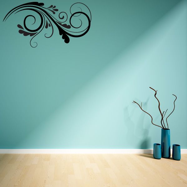 Image of Floralswirl Wall Decal - Vinyl Decal - Car Decal - Id010