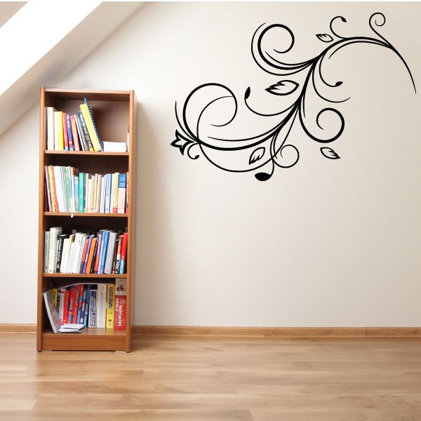 Image of Floralswirl Wall Decal - Vinyl Decal - Car Decal - Id028