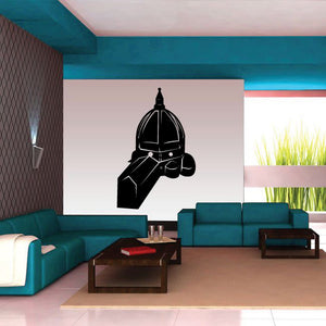 Florence cathedral basilica wall decal with black domed building silhouette