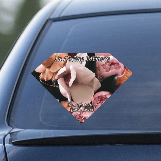 Image of Flower Bouquet In Loving Memory Custom Sticker