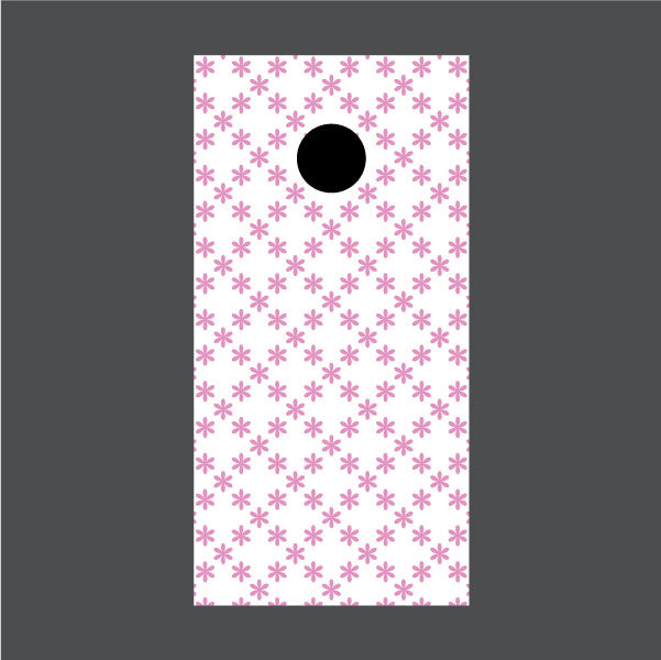 Image of Flower Cornhole Board Wraps