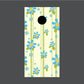 Image of Flower Cornhole Board Wraps