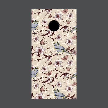 Image of Flower Cornhole Board Wraps