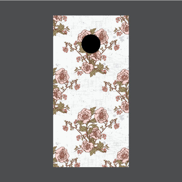 Image of Flower Cornhole Board Wraps