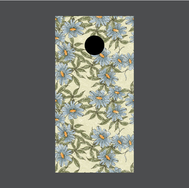 Image of Flower Cornhole Board Wraps