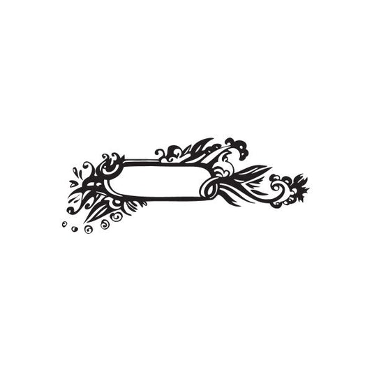 Image of Flower Frame Wall Decal - Vinyl Decal - Car Decal - DC 8023