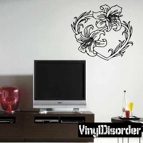 Image of Flower & Heart Decals