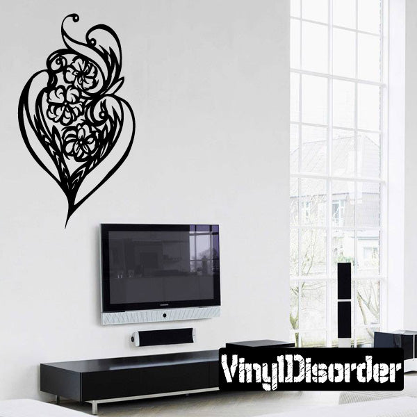 Image of Flower & Heart Decals