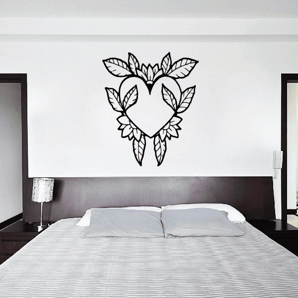 Image of Flower & Heart Decals