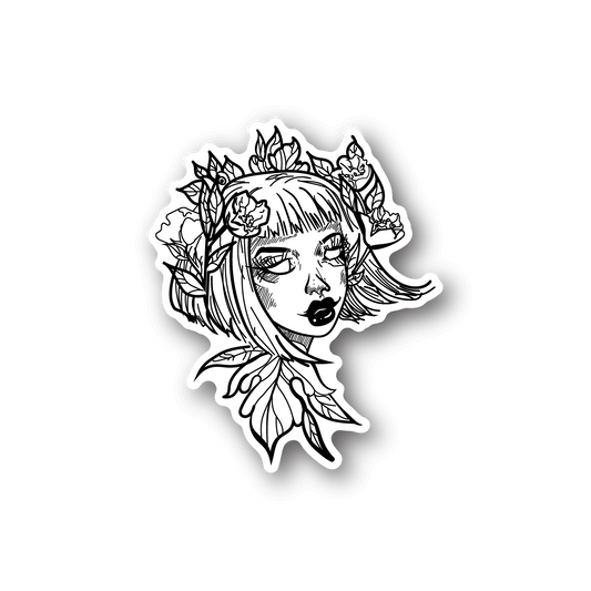 Image of Flower Lady Sticker