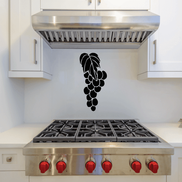 Black flower cluster wall decal, vinyl sticker