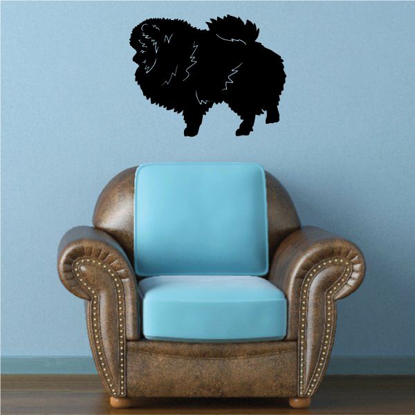 Image of Fluffy Pomeranian Decal