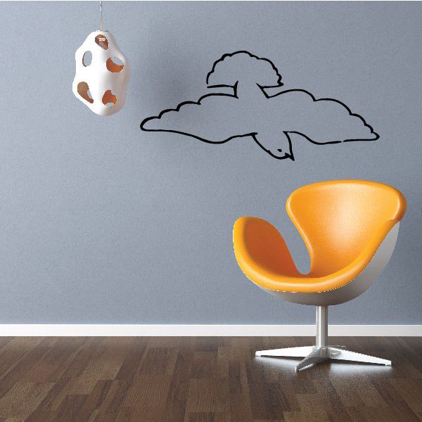 Image of Fluffy Shore Bird Decal