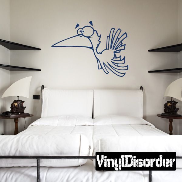 Image of Flying Bird Cartoon Decal