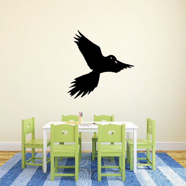 Image of Flying Crow Watching Decal