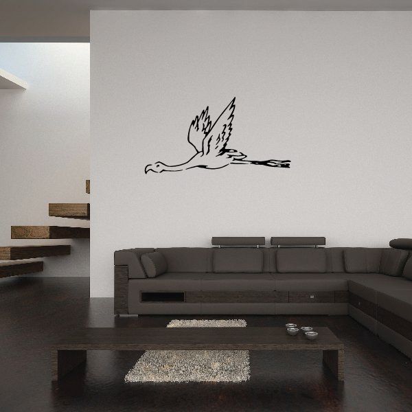 Image of Flying Flamingo Decal