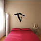Flying geese decal with black bird silhouette