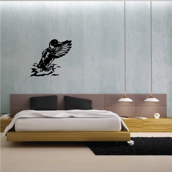 Image of Flying out of Water Duck Decal