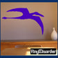 Purple flying horse wall decal silhouette