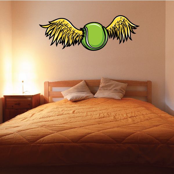 Image of Flying Tennis Wall Decal - Vinyl Car Sticker - Uscolor006