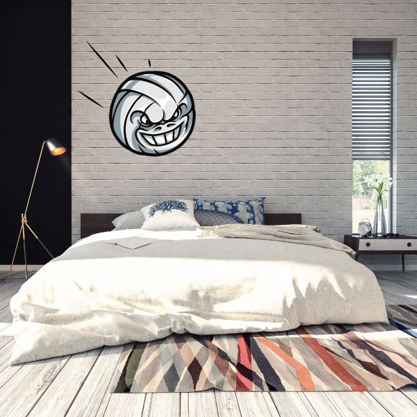 Image of Flying Volleyball Wall Decal - Vinyl Car Sticker - Uscolor001
